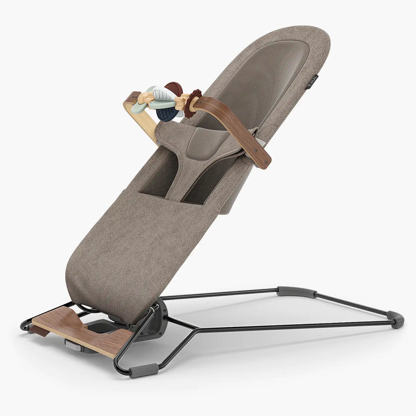 UPPAbaby MIRA Wonder Wheel Toy Bar (Multicolor / Walnut Wood)