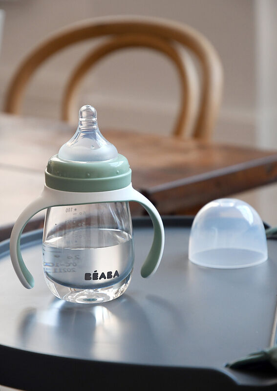 Beaba 2-in-1 Bottle To Sippy Training Cup 7oz