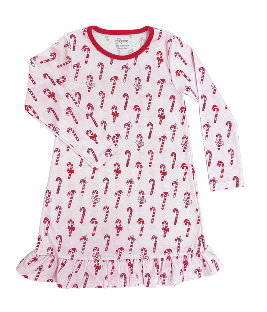 Noomie Dress Pink Candy Canes