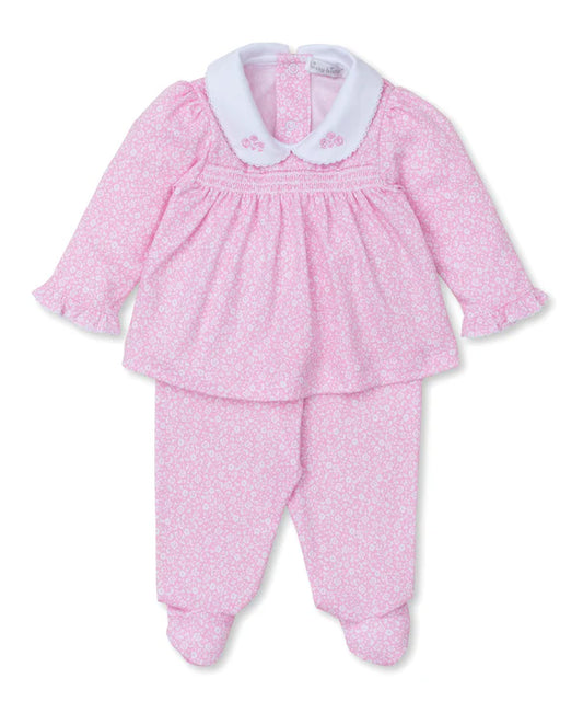 Kissy Kissy Pant Set Smock Pink