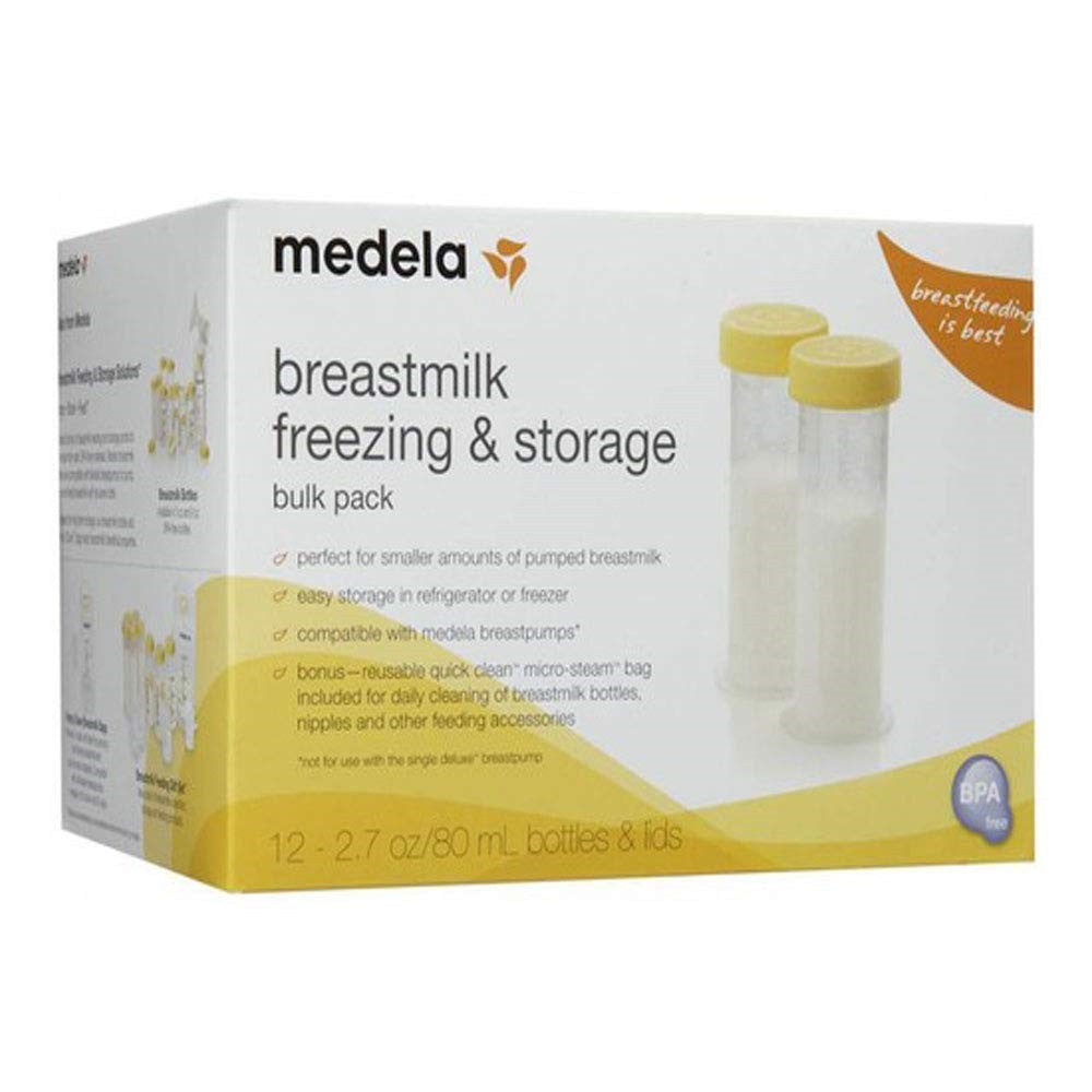 MEDELA SET DE 12 ENVASES 80ML PARA ALMACENAR LECHE MATERNA 87061