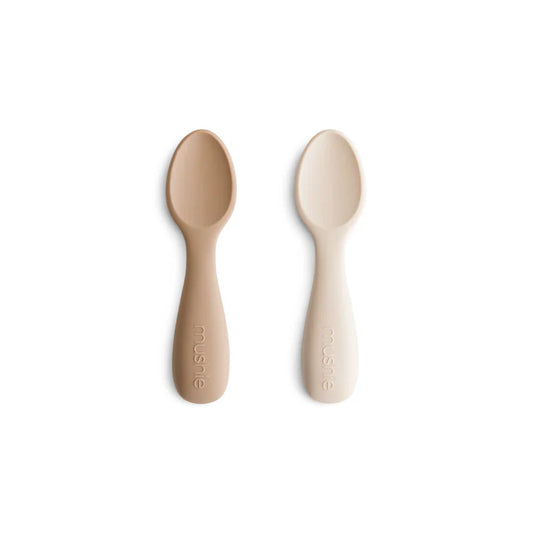 Mushie Silicone Toddler Starter Spoons 2-Pack