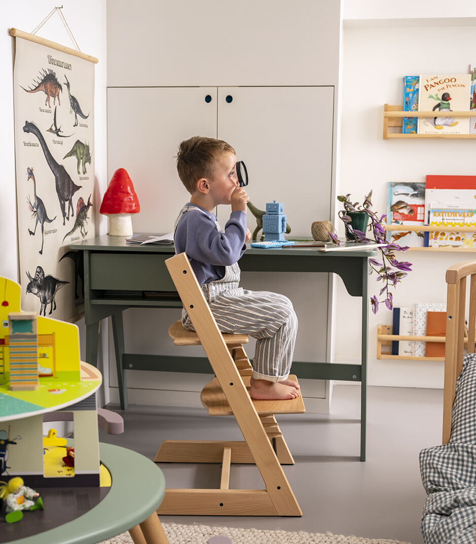 Sokke Stokke Tripp Trapp Wood High Chair with Tray