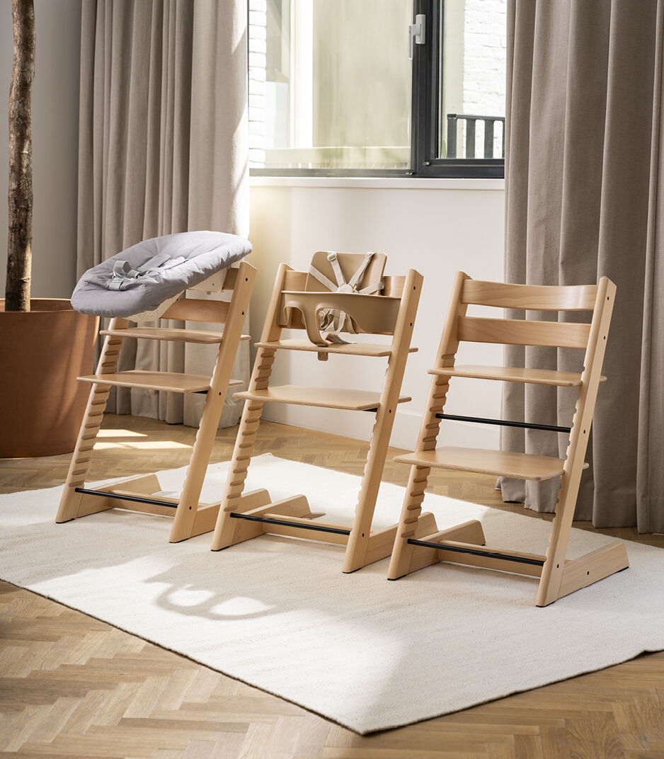 Sokke Stokke Tripp Trapp Wood High Chair with Tray