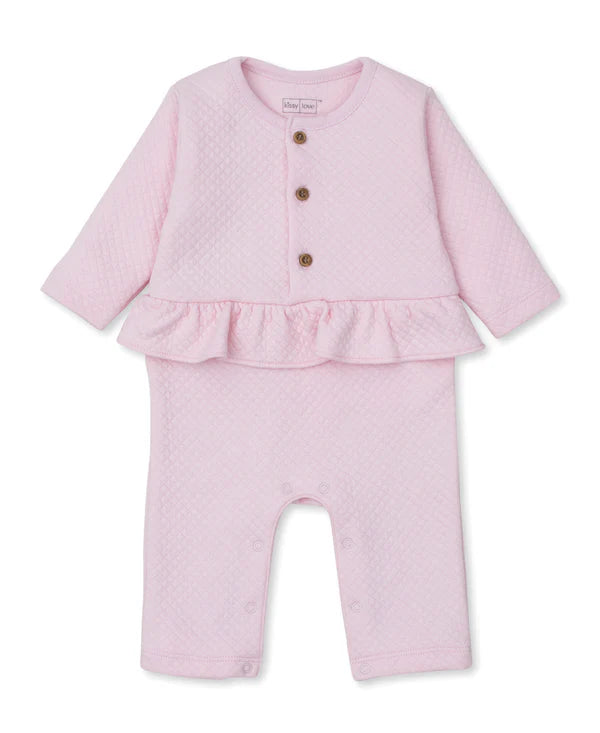 Kissy Kissy Jacquard Playsuit Pink