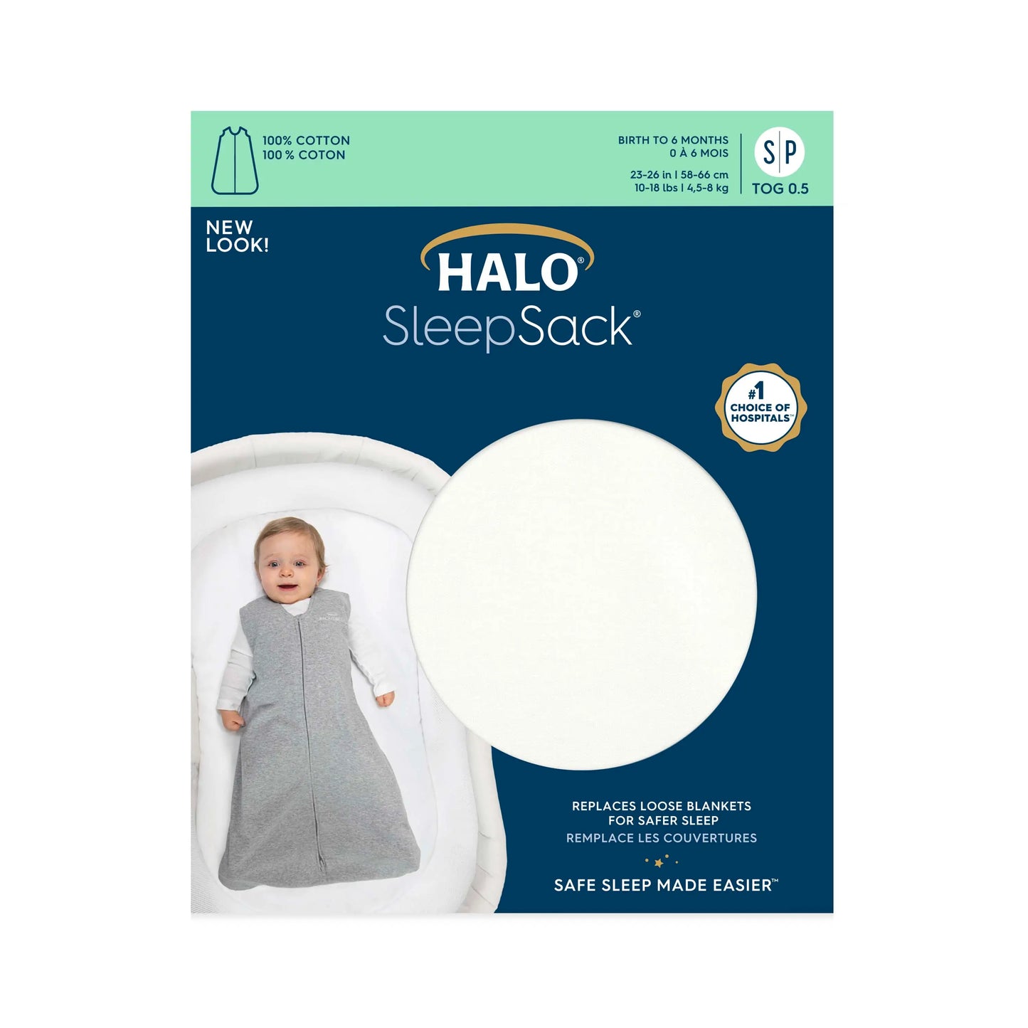 HALO SleepSack Wearable Each Blanket Cream