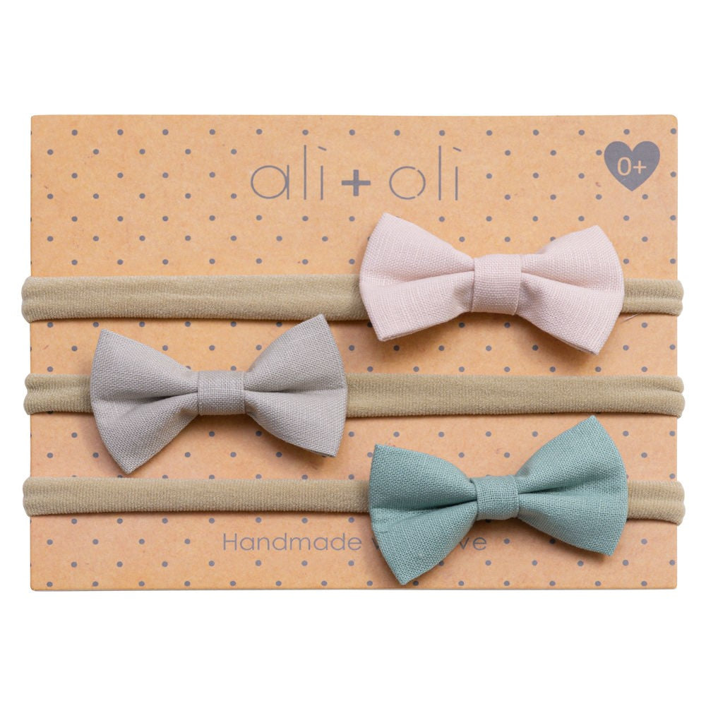 Ali + Oli Headband Bow (set of 3)