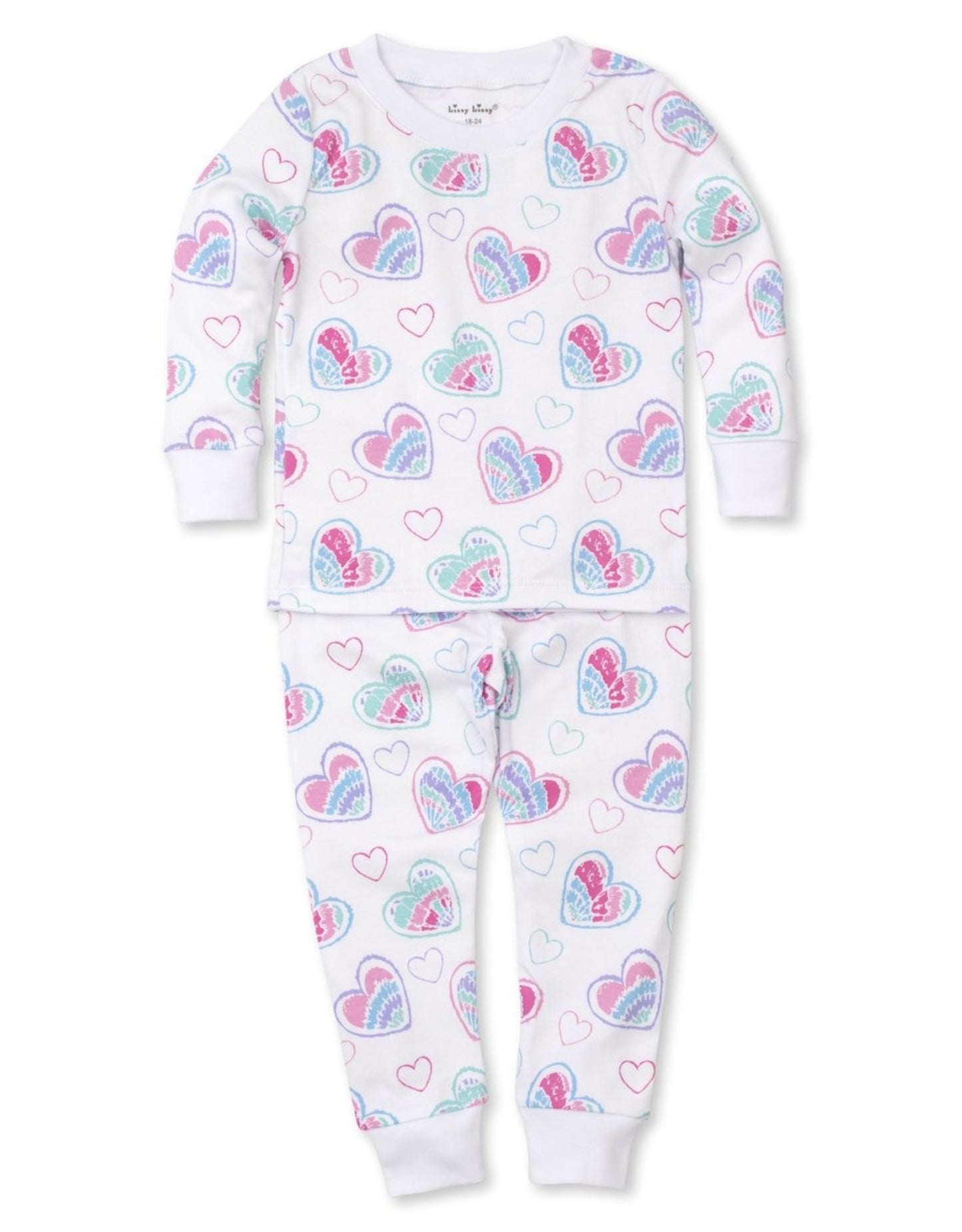 KISSY KISSY PJs Tie Dye Hea Pajama Set