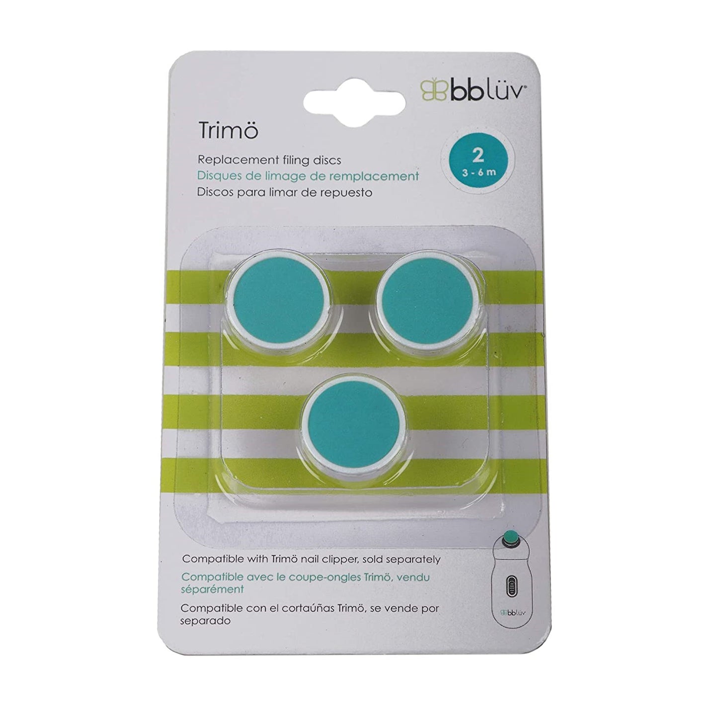 BBLÜV Trimö: 3 Pack Replacement Filing Discs